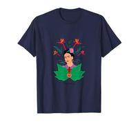Frida Kahlo Fleurs Portrait Art Graphique Féminisme PAPL248 T-Shirt