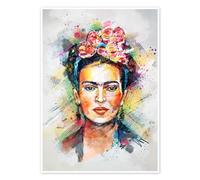 Frida Kahlo Flower Pop Poster de Tracie Andrews 30 x 40 cm Tableaux Décoration murale