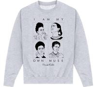 Frida Kahlo - "Multi Muse" Sweat-shirt pour homme/femme unie PN1240 (L) (Gris chiné)