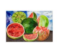 Frida Kahlo Poster sur toile « Viva La Vida » - Décoration murale pour salon, chambre à coucher - Style sans cadre - 30 x 45 cm