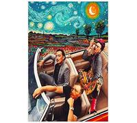 Frida Kahlo Print On Canvas Wall Art Poster Van Gogh Canvas Printing Painting Home Decor SalvadorDalí Picture Funny Artwork For Living Room Bedroom Wall Decor Frameless,50 x 70 cm