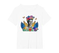 Frida Kahlo - Variété d'articles T-Shirt, Femme Grandes Tailles, Blanc, 1X