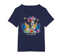 Frida Kahlo - Variété d'articles T-Shirt, Femme Grandes Tailles, Bleu Marine, 1X