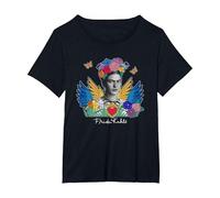 Frida Kahlo - Variété d'articles T-Shirt, Femme Grandes Tailles, Noir, 1X