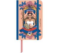 Frida Kahlo Wochen-Notizkalender klein 2026 - Taschen-Kalender 9x14 cm - mit Verschlussband & Falttasche - Weekly