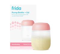 Frida Mom - Bouteille manuelle en silicone 2 en 1 + couvercle de rechange, collecteur de lait pour allaitement maternel, 5 onces