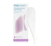 Frida Mom Lot de 6 patchs de cicatrices en silicone de qualité médicale réutilisables - Idéal pour les cicatrices chéloïdes - 20,3 cm de long avec étui et pochette inclus