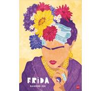 Frida Posterkalender 2026: Posterkalender mit Porträts der mexikanischen Künstlerin. Kunst-Wandkalender 2026 als außergewöhnlicher Blickfang im Format 37 x 53,5 cm.