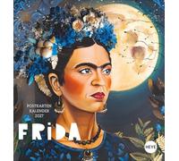 Frida Postkartenkalender 2027: Porträts der mexikanischen Malerin in einem kleinen Kalender zum Aufstellen im Format 16 x 17 cm zum Versenden oder Sammeln