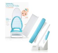 Fridabababy DermaFrida the FlakeFixer Système de support pour éponge, brosse, peigne et support de rangement pour bébés avec capuchon de berceau