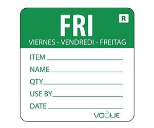 Friday Day of the Week Label Friday - Green