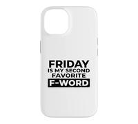 Friday is My Second Favorite F-Word Humour Bureau Coque pour iPhone 14