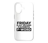 Friday is My Second Favorite F-Word Humour Bureau Coque pour iPhone 17