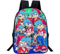 Friday Night Funkin Sac à dos d'écolier Cartoon Anime Cartoon Cartoon Cartoon Sac d'école Durable Imperméable Réglable Sacs d'école primaire, 2, 28 * 14 * 40 cm (16 Zoll),