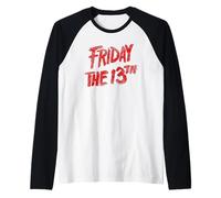 Friday The 13th Logo Manche Raglan