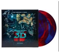 Friday The 13Th Part III Édition Limitée Vinyle Métallique Tourbillon Rouge et Bleu Vinyle