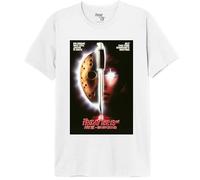Friday the 13TH « Part VII - The New Blood » MEFRIDMTS050 T-Shirt Homme, Blanc, Taille L