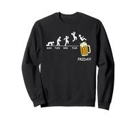 Friday Vendredi Evolution Agenda semainier avec bière Sweatshirt