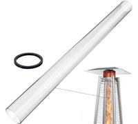 frides Remplacement du Tube De Verre pour Chauffage De Terrasse À Gaz Pyramid 49,5 Pouces De Hauteur 4" De Diamètre