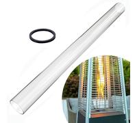 frides Tube en Verre De Rechange pour Chauffage De Terrasse Pyramide À Gaz, Remplacement du Tube De Verre 125 Cm X 10 Cm Compatible avec De Nombreuses Marques