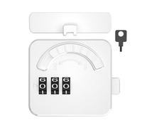 Fridge Child | du réfrigérateur ABS | Mot de passe - Lock de sécurité protégée | Auto-adhésif, 3 tailles environ. 4x5.5x1cm, blanc | Idéal pour la protection