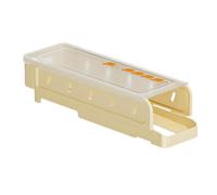 Fridge Egg Container - Stackable Rolling Eggs Dispenser Rack, 11.02x3.54x2.76 inches Kitchen Egg Storage Organizer Tray, Refrigerator Eggs Holder for Home Cooks Bakers Restaurant Farm