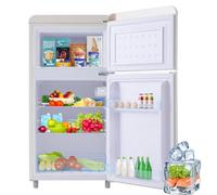 Fridge Freezer/Top Freezer/120 kWh/year/91 cm High/LED Light,Off-White