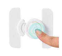 Fridge Locks, Baby Safety Latches, No-Drill Adhesive Lock, Childproof Cabinet Strap, Strong Tape Fastener, 4-Pack, for Kitchen, Oven, Drawers, Home Protection More