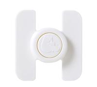 Fridge Locks, Fridge Door Latches for Kids, No-Drill Adhesive Safety Latch, Strong Hold Mechanism, Convenient Childproof Aid Design, for Babyproofing Cabinets, Drawers, Oven, Kitchen, 6.8x6.5x2 cm