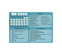 Fridge Magnet Calendar Planification de la préparation des repas, organisateur de planification de repas esthétiques multi-usages pour salle de gym pour la maison