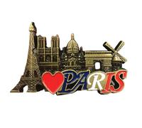 Fridge Magnets, 3D Paris France Refrigerator Souvenir Sticker, Decorative Kitchen Accessory, for Art Lovers, Party Decor, Photographers, Men, Women, Families, Holiday, Birthday, Door, Photo Display
