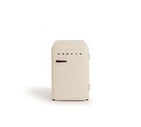CREATE Réfrigérateur FRIDGE RETRO 107L – Design années 50, blanc cassé, basse consommation