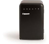 FRIDGE RETRO 107L - Réfrigérateur rétro - Noir et argent Noir G