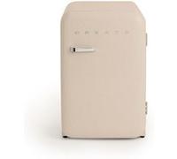FRIDGE RETRO 107L - Réfrigérateur rétro - Sable et argent Sable G