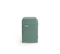 CREATE Réfrigérateur Rétro Frigo 83.5 Argent – Vert sauge, 98W, 2 étagères, 56x54x84 cm