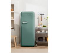 FRIDGE RETRO 281L - Réfrigérateur Rétro Argent & Sauge