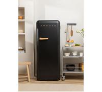 FRIDGE RETRO 281L - Réfrigérateur Rétro Noir & Bois