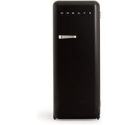 CREATE Réfrigérateur FRIDGE RETRO 281L – Style années 50 noir avec poignée argent