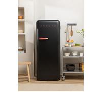 FRIDGE RETRO 281L - Réfrigérateur Rétro Noir & Terracotta