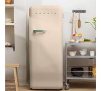 CREATE Réfrigérateur rétro Create – 281 L – Esthétique années 50, grande capacité, sable/vert