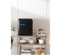 FRIDGE RETRO 48L - Réfrigérateur Rétro Noir & Bleu Cobalt