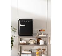 FRIDGE RETRO 48L - Réfrigérateur Rétro Noir & Marbre