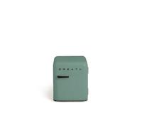 CREATE / RETRO FRIDGE 50 BLACK/Réfrigérateur vert sauge poignée noir/ 85W, minibar, une étagère, design rétro, 50 cm, deux étagères, capacité de 48L, basse consommation, 50x44x49,8 cm