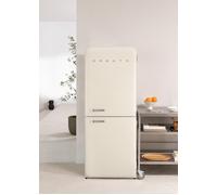 Réfrigérateur combiné rétro - Create - 401L - No Frost - Silencieux - Blanc cassé