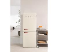 FRIDGE RETRO COMBI - Réfrigérateur Combiné De Style Rétro 401L Blanc Cassé