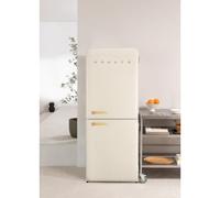 FRIDGE RETRO COMBI - Réfrigérateur Combiné De Style Rétro 401L Blanc Cassé