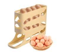 Fridge Storage Dispenser - Boîte de rangement automatique, grande capacité, 30 œufs | Space Efficient Refrigerator Accessory For Kitchen Food Storage Organization Use