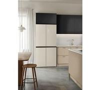 CREATE / FRIDGE STUDIO CROSS DOOR 503 / Réfrigérateur style Cross door 4 portes 503L blanc cassé / 85,3 x 69,8 x 177,5 cm/No frost, Care+, antibactérien, commande tactile électronique, 170W