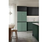 FRIDGE STUDIO CROSS DOOR 503 - Réfrigérateur à portes croisées 4 portes 503L No Frost avec Care+ - Vert sauge Vert sauge G