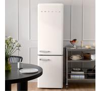 CREATE Réfrigérateur combiné FRIDGE STYLANCE 244L – style rétro – Blanc cassé